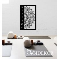 Csakra-Mandala falikép fából