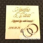 Gyűrűs 3D hűtőmágnes fából Gyűrűs 3D hűtőmágnes fából