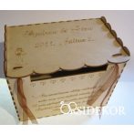 Nászajándékgyűjtő doboz/persely fából Nászajándékgyűjtő doboz/persely fából