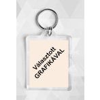 Köszönetajándék kulcstartó , plexi