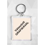 Köszönetajándék kulcstartó , plexi