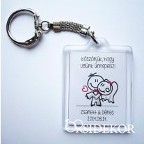 Plexi kulcstartó 30 féle mintával