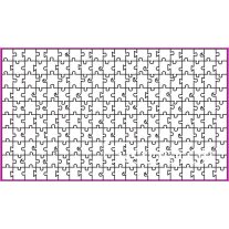 Esküvői vendégkönyv, fa puzzle 