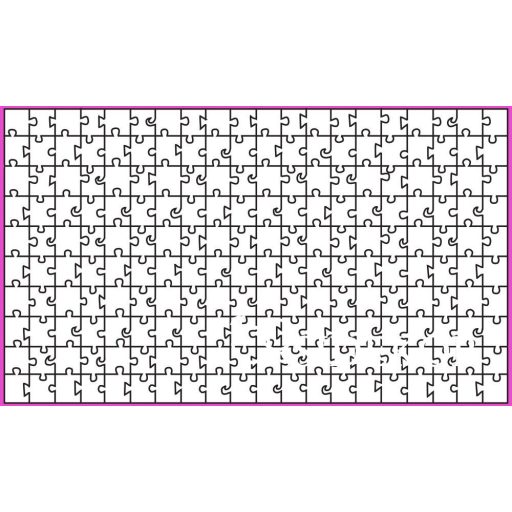 Esküvői vendégkönyv, fa puzzle 