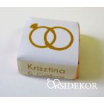 Köszönetajándék csoki gyűrűs