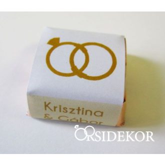 Köszönetajándék csoki gyűrűs
