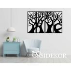 4 részes fatörzs falikép fából