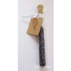 Gyümölcstea kémcsőben kísérőkártyával és masnival