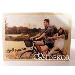 Fényképes esküvői meghívó, kinyitható