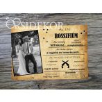 AZ ÉN ROSSZFIÚM Ajándék tábla - fekvő AZ ÉN ROSSZFIÚM Ajándék tábla - fekvő