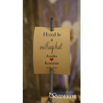 Csillagszóró esküvőre (28cm)