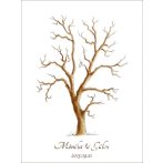 Esküvői vendégkönyv, ujjlenyomatfa 