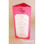 Menüháromszög szívecske