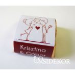 Nászpár köszönetajándék csoki Nászpár köszönetajándék csoki
