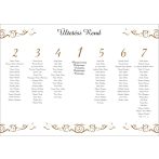 Esküvői ültetési rend - tervezési díj nélkül