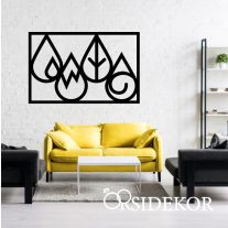 4 elem modern falikép fából