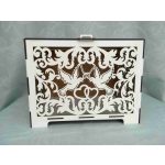 Nászajándékgyűjtő doboz/persely fából galambos