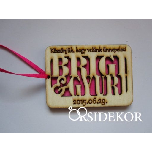 Kísérőcédula, ajándékkísérő neves