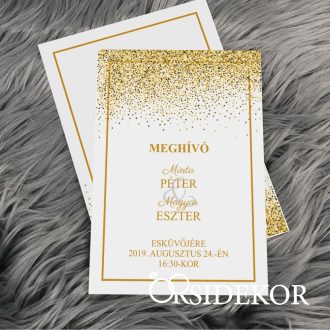 ARANYOS esküvői meghívó