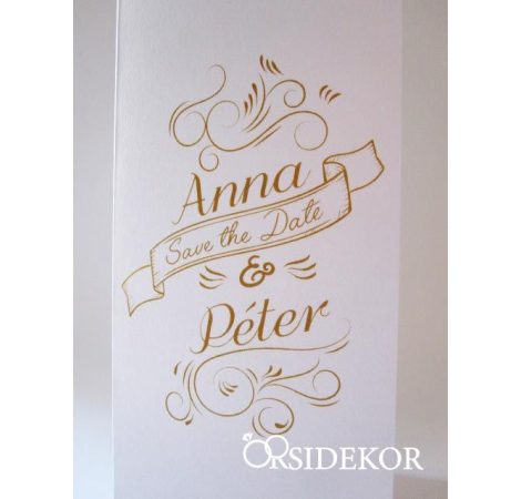 Kinyitható esküvői meghívó modern grafikával Kinyitható esküvői meghívó modern grafikával