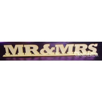 Mr & Mrs tábla talppal