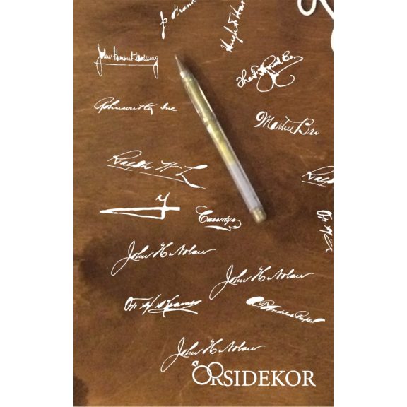 Alternatív vendégkönyv kör díszítéssel