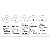 Csatos pálinkás üveg (üresen) kis fa akasztóval