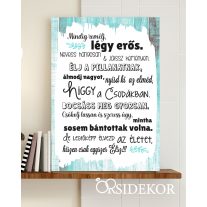 Házi áldás dekor tábla