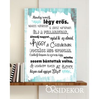 Házi áldás dekor tábla 30x22