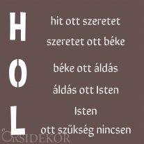 Házi áldás dekor tábla