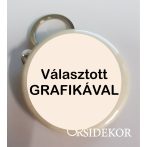 Kulcstartó köszönetajándék egyedi mintával