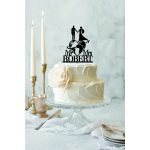 Esküvői tortadísz névvel világutazó 