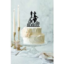 Esküvői tortadísz névvel világutazó 