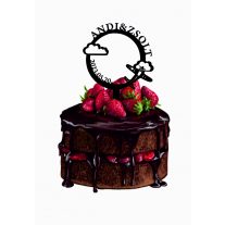 Esküvői tortadísz világutazó