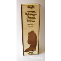   Esküvői Bortartó Szülőknek - Személyre Szabható Fa Ajándék