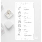 Esküvői Programterv kártya