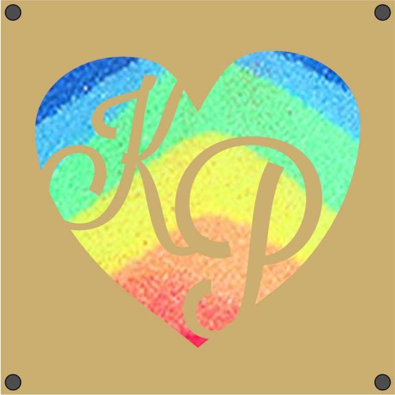 Modern esküvői homoköntő szett monogramos kivitelben Modern esküvői homoköntő szett monogramos kivitelben