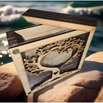 Esküvői homokceremónia szíves életfa , homoköntő