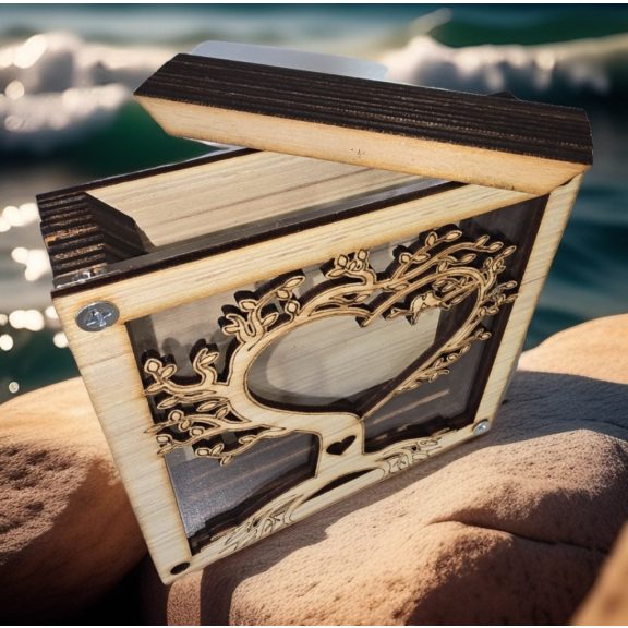 Esküvői homokceremónia szíves életfa , homoköntő