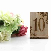 Rusztikus esküvői asztalszám