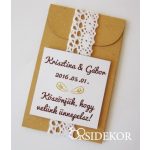   Fűszernövény/gyógynövény papírtasakban egyedi címkével