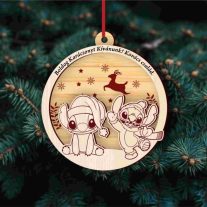   Stitch Fa Karácsonyfadísz – Névre Szóló Karácsonyi Ajándék