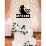 Esküvői tortadísz  vadász – névre szóló