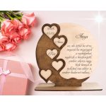 Anyák napi megszemélyesített fa ajándéktábla 