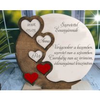 Anyák napi megszemélyesített fa ajándéktábla 