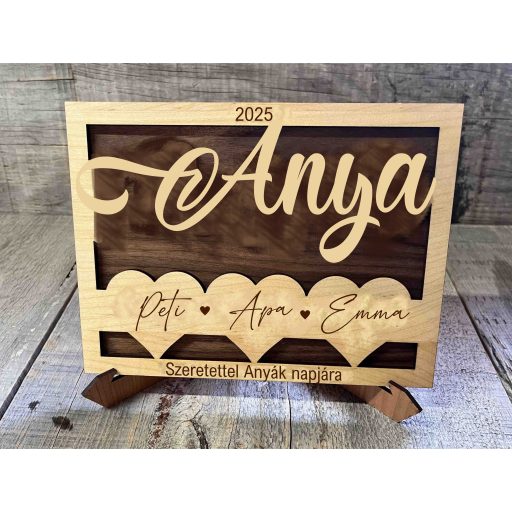 Anyák napi megszemélyesített ajándéktábla 