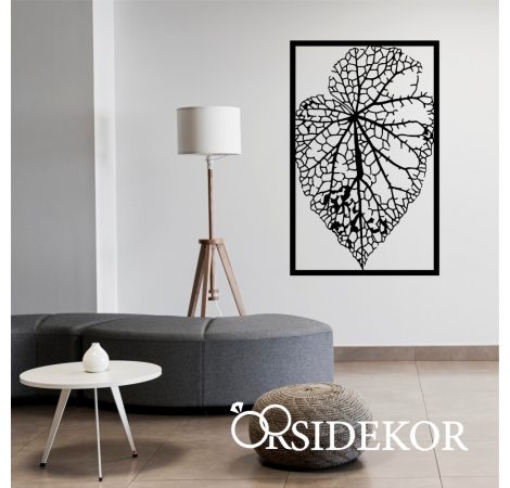 Falevél erezet falikép fából Falevél erezet falikép fából