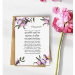 Szülőköszöntő tábla édesanyáknak