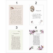 Szülőköszöntő tábla édesanyáknak