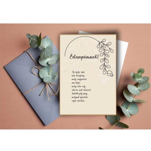 Szülőköszöntő tábla Édesapáknak